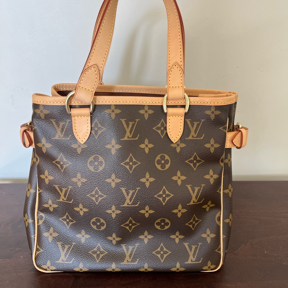 Louis Vuitton Brown and Tan Monogram Handbag